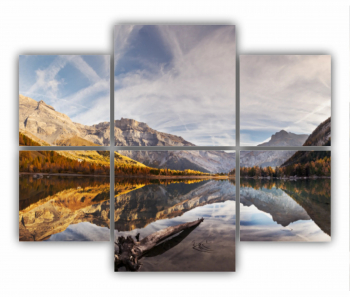 Set 6 Tablouri Multicanvas Flamingo roz 0400 100X80 cm 