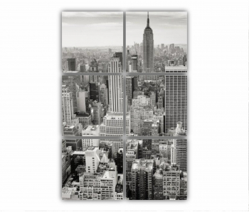 Set 6 Tablouri Multicanvas NYC Skyline 0411 80X120 cm 