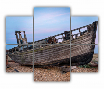 Set 6 Tablouri Multicanvas Old Boat Wreck 0014 100X80 cm 