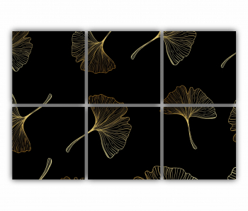 Set 6 Tablouri Multicanvas Petala de floare 0284 120X80 cm 