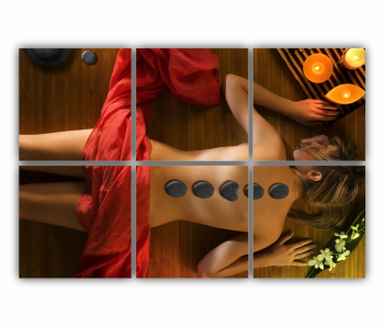 Set 6 Tablouri Multicanvas Relaxare Spa 0863 120X80 cm 