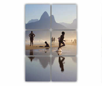 Set 6 Tablouri Multicanvas Rio de Janeiro 0137 80X120 cm 