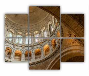 Set 6 Tablouri Multicanvas Sacre-Coeur Paris 0481 100X80 cm 