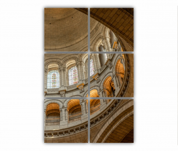 Set 6 Tablouri Multicanvas Sacre-Coeur Paris 0481 80X120 cm