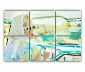 Set 6 Tablouri Multicanvas Vintage 1950s 0494 120X80 cm