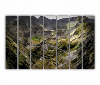 Set 7 Tablouri Multicanvas Autostrada Transfagarasan - Transfagarash - Romania 2 0679 210X120 cm 