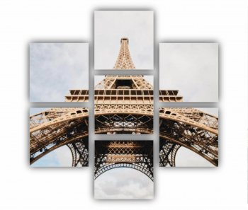 Set 7 Tablouri Multicanvas Eiffel Tower 0423 180X180 cm 