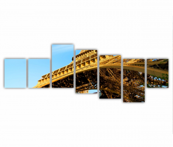 Set 7 Tablouri Multicanvas Eiffel Tower 0480 210X80 cm 