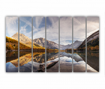 Set 7 Tablouri Multicanvas Flamingo roz 0400 210X120 cm 