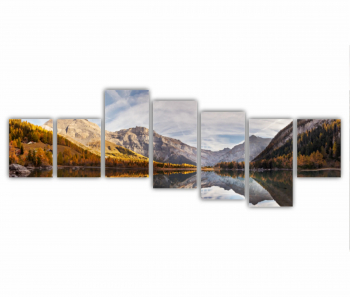 Set 7 Tablouri Multicanvas Flamingo roz 0400 210X80 cm 