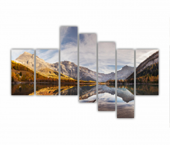 Set 7 Tablouri Multicanvas Flamingo roz 0400 240X160 cm 