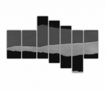 Set 7 Tablouri Multicanvas Negru Art 0531 240X160 cm 