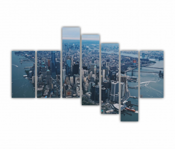 Set 7 Tablouri Multicanvas New Yourk City 0462 240X160 cm 