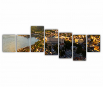 Set 7 Tablouri Multicanvas Old city Sibenik 0434 210X80 cm 
