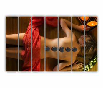 Set 7 Tablouri Multicanvas Relaxare Spa 0863 210X120 cm 