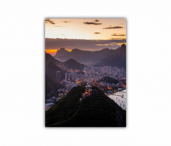 Tablou Canvas 1 piesa Apus in Rio de Janeiro 0437 30X40 cm 