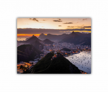 Tablou Canvas 1 piesa Apus in Rio de Janeiro 0437 40X30 cm 