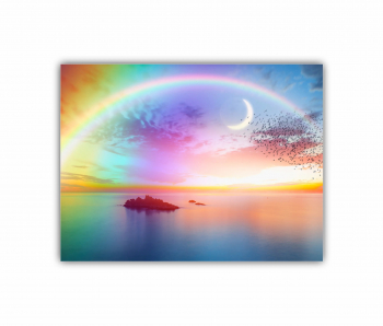 Tablou Canvas 1 piesa Concept de curcubeu de amurg 0845 80X60 cm 