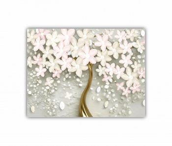 Tablou Canvas 1 piesa Flori art 0151 80X60 cm 