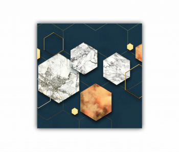 Tablou Canvas 1 piesa Geometric colorat - Arta moderna si digitala 2 0765 100X100 cm 