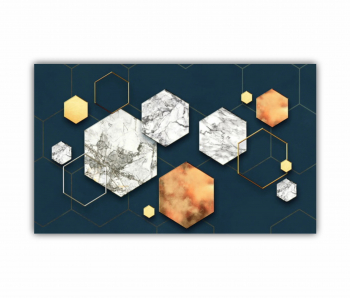 Tablou Canvas 1 piesa Geometric colorat - Arta moderna si digitala 2 0765 50X30 cm 