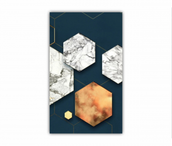 Tablou Canvas 1 piesa Geometric colorat - Arta moderna si digitala 2 0765 90X150 cm 