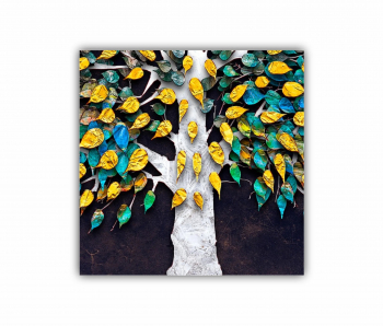 Tablou Canvas 1 piesa Ilustratie 3D a imaginii arborelui 0723 60X60 cm 