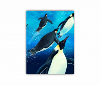 Tablou Canvas 1 piesa Pinguinii 0502 90X120 cm 