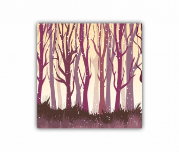 Tablou Canvas 1 piesa Romantic copac 0453 30X30 cm 