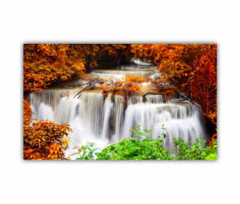 Tablou Canvas 1 piesa Vedere a cascadelor din Thailanda in sezonul ploios 0666 150X90 cm 