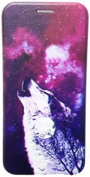 Husa tip carte Forte pentru Samsung Galaxy J6 J600 Moon and Wolf 