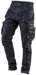 Pantaloni de lucru tip blugi cu 5 buzunare model Denim marimea M/50 NEO 