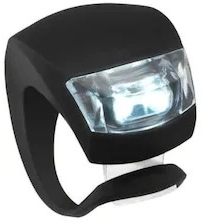 Lumini LED de siguranta si avertizare pentru bicicleta x3 moduri iluminare silicon set 2 piese 