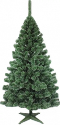 Brad artificial de Craciun Pin Cashmere 220 cm varfuri albe ace subtiri verde natural 