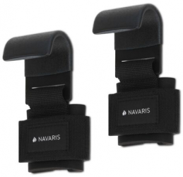 Pereche de curele cu carlig pentru ridicare greutati Navaris Universal Negru 48508.01 