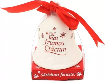 Clopotel decorativ Cel mai frumos Craciun 