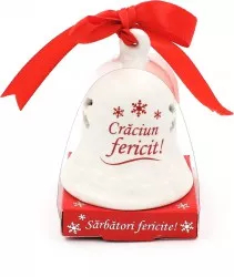 Clopotel decorativ Craciun fericit
