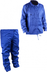 Costum Albastru Haina si Pantalon Simplu / M 54 