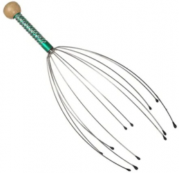 Dispozitiv Masaj Capilar - Efect de Relaxare 12 Brate Metalice Otel Inoxidabil 20cm Diverse culori Turcoaz 