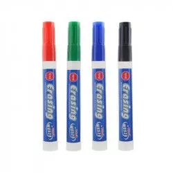 Marker tabla magnetica reincarcabil varf rotund 2.8 mm set 4 culori 