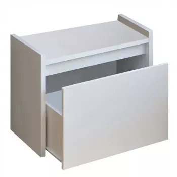 Banca cu spatiu de depozitare mdf alb Bergi 60x30x44.8 cm 