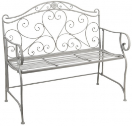 Banca din fier gri 103x51x94 cm 