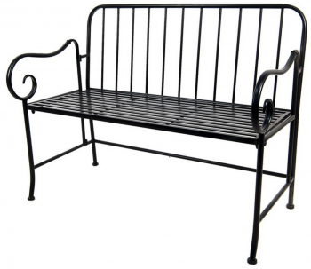 Banca fier negru 104x57x83 cm 