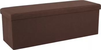 Bancuta pliabila material maro Umina 114x38x38 cm 