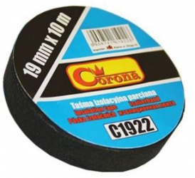 Banda izolat 10 m x 19 mm fibra neagra RICHMANN 