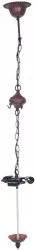 Baza lustra din metal maro Tiffany 3 x 60W 16 cm x 16 cm x 95 h 