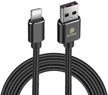 Cablu Compatibil cu Apple iPhone 5V-2A - Dux Ducis K-Max 1M Negru 