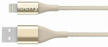 Cablu Iberry MiColor 8 Pini Auriu Pentru Ipod Ipad Iphone 5 5S 6 6S 6 Plus 7 7 Plus 8 8 Plus 