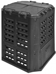 Compostor de gradina 360 L negru 