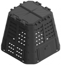 Compostor de gradina 480 L negru 